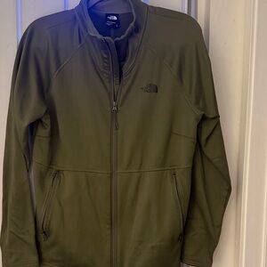 The North Face Woman’s  Olive Green Lightweight Full-Zip Shirt Jacket